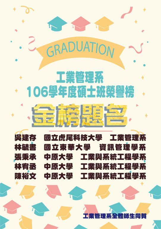 106學年度碩士班升學榜單(另開新視窗)